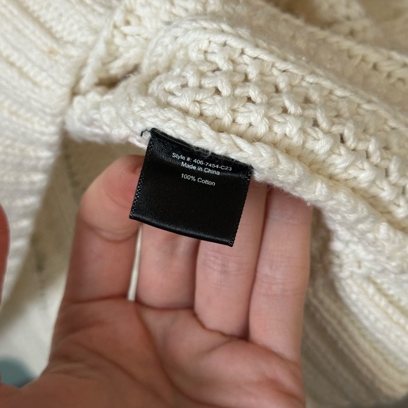 Jenni Kayne Cozy Cable Half Zip in Ivory - Picture 5 of 11